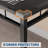 Dining Table Set for 4 with Upholstered Chairs, Wood Kitchen Table & 4 Chairs with Corner Protectors for Small Space-1220874130-1220874131
