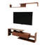Meuble télé Alvaro 60,2 po - Console multimédia 1 tiroir avec tablettes ouvertes | Meuble audio-vidéo mural moderne pour téléviseur de 50 à 70 po-93284039