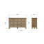 Harringworth 140cm W- 6 Drawer Chest of Drawers