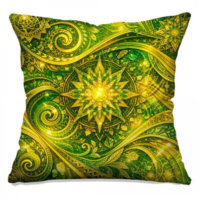 Intricate Mandala Art Double Sided Throw Pillows