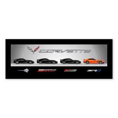 2019 Corvettes - reproduction de photo sur toile simple