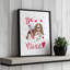 «Be Mine Basset» par Deb Strain, reproduction d'art-127210275-127210278-127210279