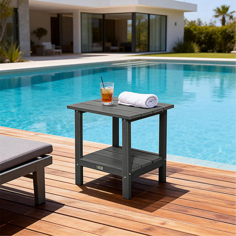 Chaises longues d'extérieur en PEHD pour l'extérieur, Gray