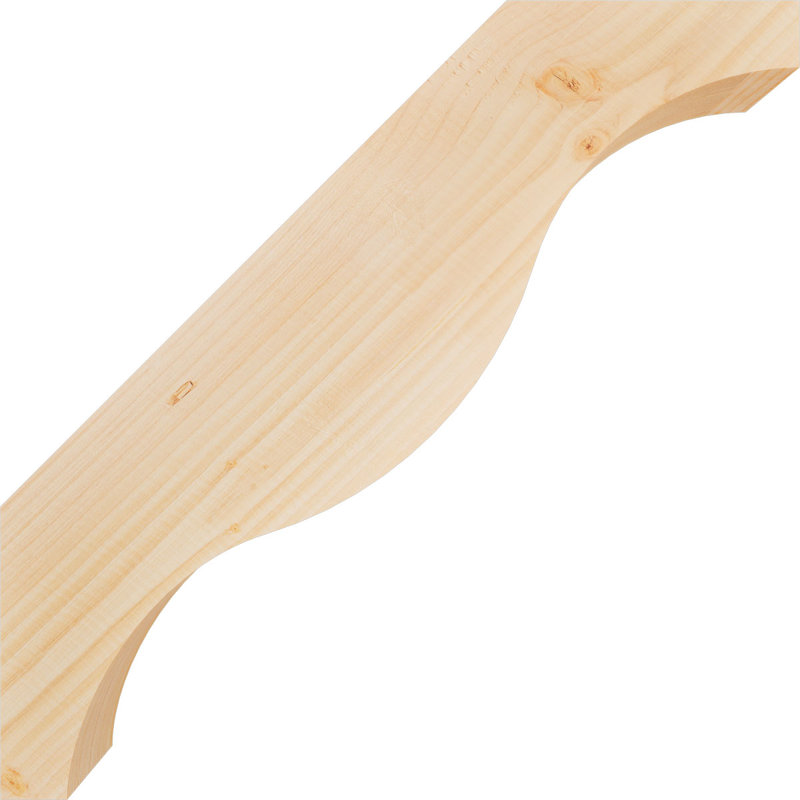 Attelle de genou Funston, Sapin de Douglas, Lisse, H 22 po x l 3,5 po x P 22 po