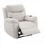 Microfibre beige poli avec massage chauffant et relevable BEIMO