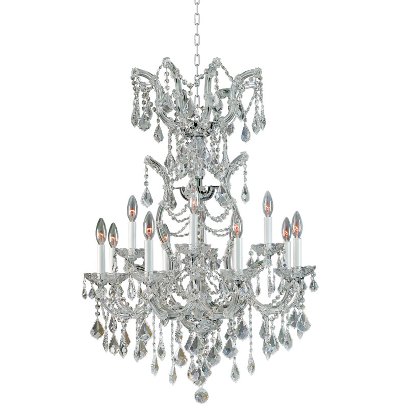 Lustre en cristal Amii Collection 26X38 Chrome, Chrome