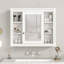 Armoire de rangement murale de salle de bain 35 po x 28 po-1749449813