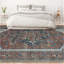 Hand-Knotted High-Quality Rust and Rust Area Rug