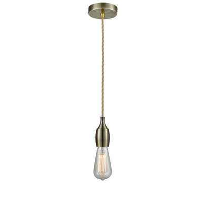 Luminaire suspendu pour une seule ampoule 1 lumières Nurseli