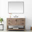 Ensemble de meuble-lavabo simple autoportant 48 po avec plateau en pierre d'ingénierie Marissa-891732924