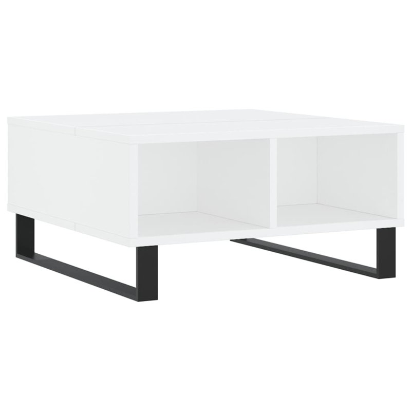 Azelia Sled Coffee Table with Storage, White