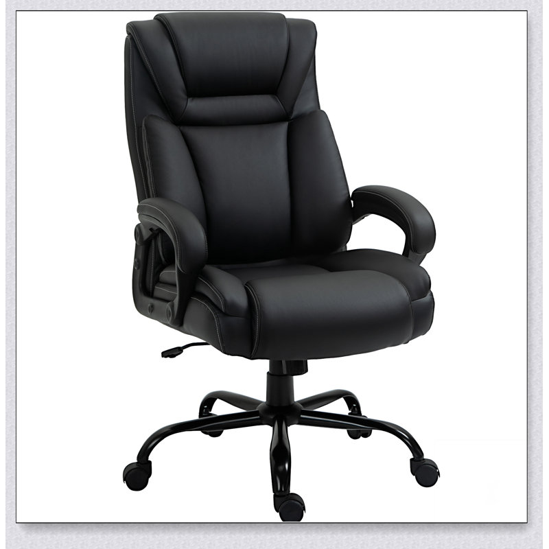 Fauteuil de bureau Big et Tall 400lbs, Noir
