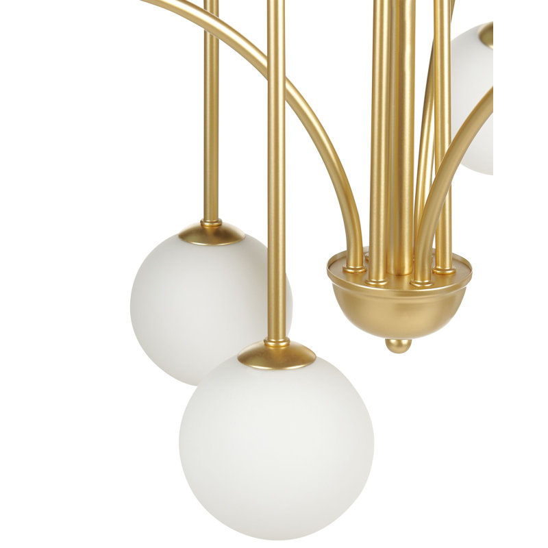 Forbes 6 - Light Gold Chandelier Pendant