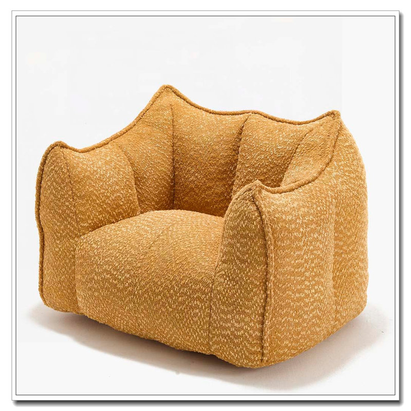 Fauteuil à billes en chenille, Jaune