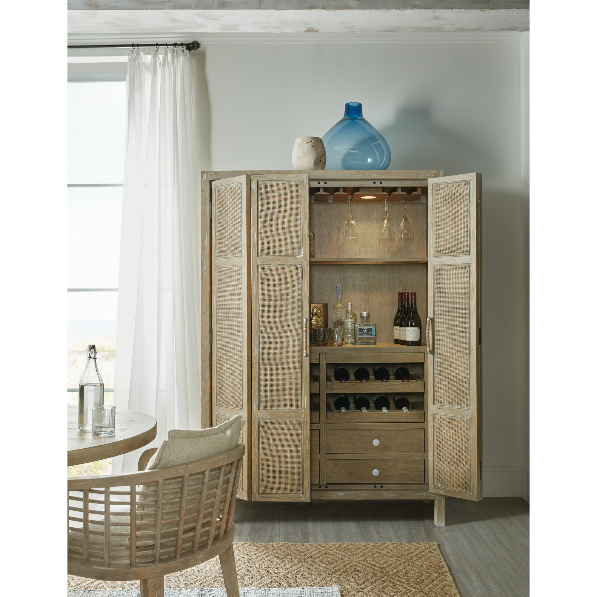Surfrider 50.75'' Bar Cabinet, Natural