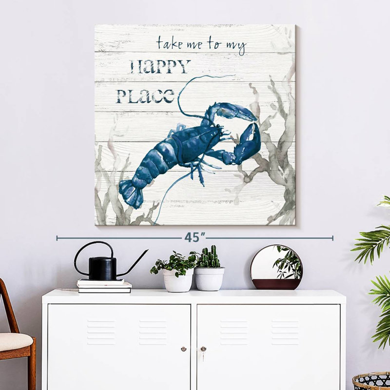 Homard Aletra Happy Place, H 33 po x l 33 po