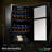 NutriChef Dual Zone 19.49 " Freestanding 33 Bottle Wine & Beverage Refrigerator