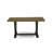 5 Piece Modern Dining Table Set Includes a Rectangle Wooden Table with V-Legs and 4 Coffee Linen Fabric Parson Dining Chairs, Wire Brushed Black 