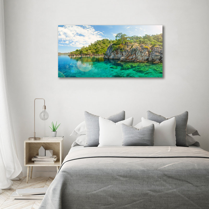 Blue Lagoon - Print, Wrapped Canvas, 70cm H x 140cm W x 2cm D