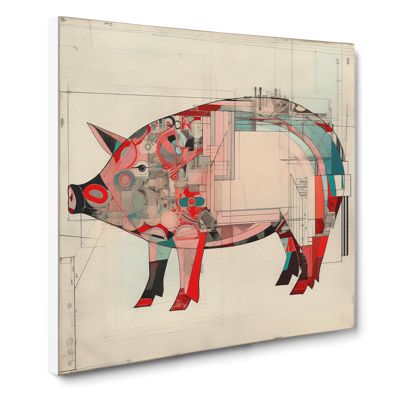 Modern Wall Art - Wrapped Canvas, 35cm H x 35cm W x 3cm D