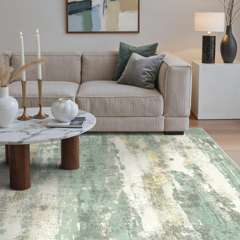 Tapis Pavelina, Rectangulaire 8 pi x 10 pi, Green