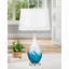 Lampe de table en verre USB