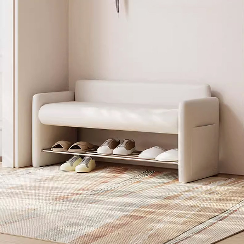 5 Pair Shoe Storage Bench, White