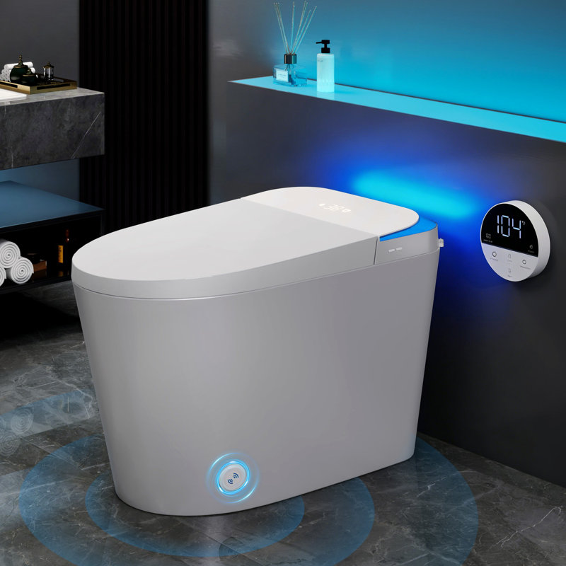 Smart Toilet With Foam Shield | Splash-free, Odor-blocking & Self-cleaning