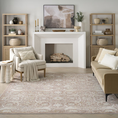 Tapis d'intérieur brique rétro 3 pi 11 po x 5 pi 10 po Reuland