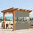 Heavy Duty Outdoor Clear Panel Curtain, All Weather Resistant Tarp Curtain for Pergola Porch Gazebo, Privacy Screen, Blackout Curtains(8 x 12 ft)-90864540-90864578