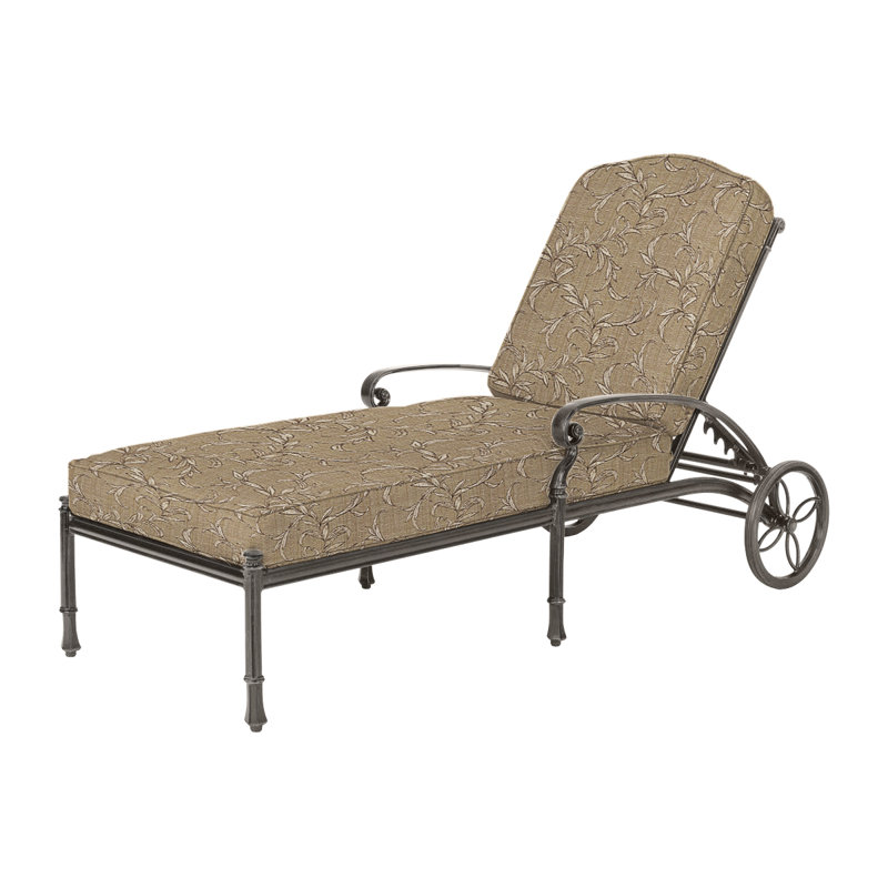 Bella Vista Chaise Lounge with Sunbrella Cushions, Midnight Gold, Bessemer