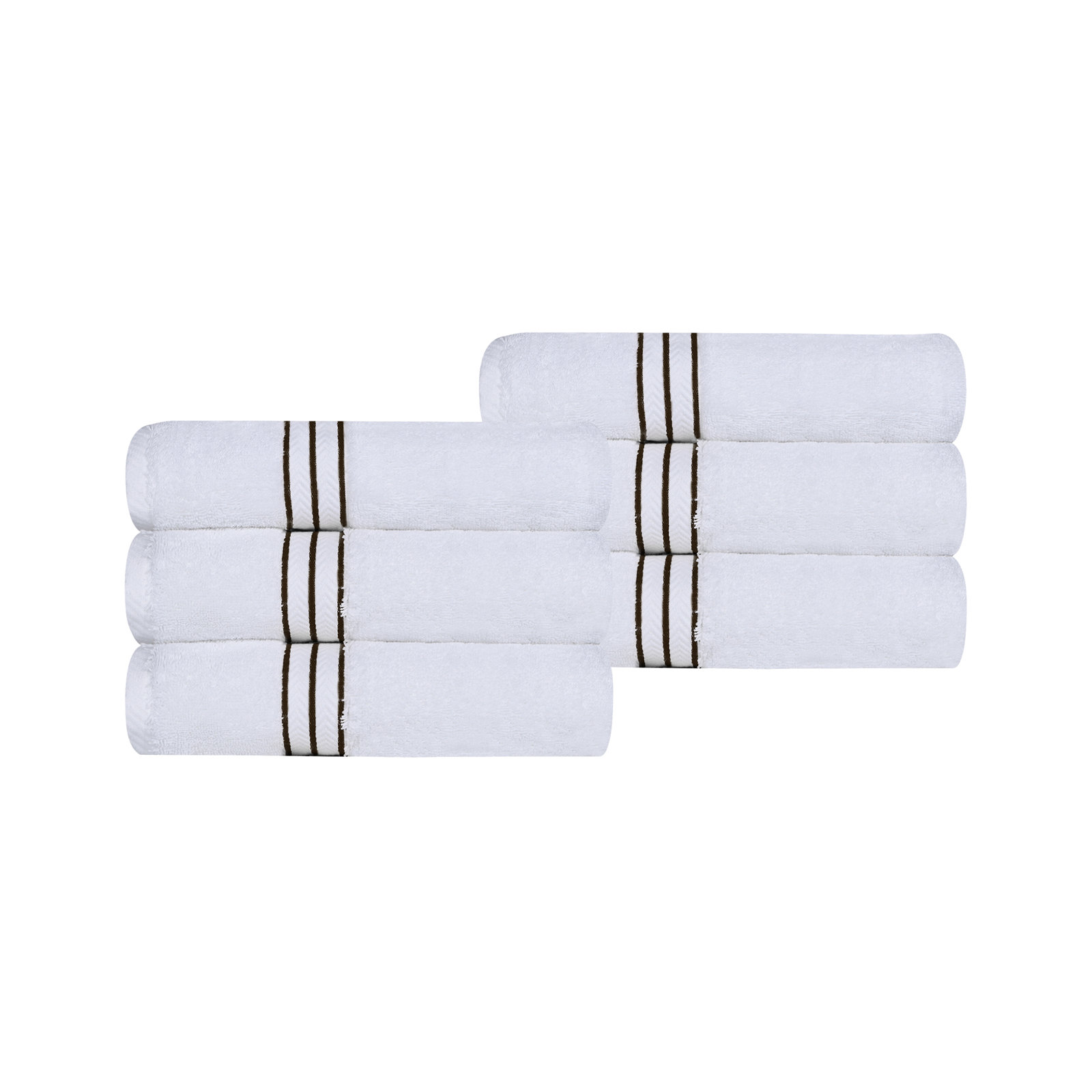 Josann Turkish Cotton Hand Towel Set, Chocolate