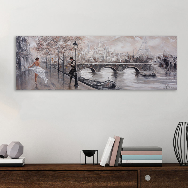 Breathless, Paris Flair by Isabella Karolewicz - Wrapped Canvas Panoramic Painting, 41 cm H x 122 cm W