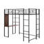 Lit mezzanine simple pour enfants Emberlynn-2007357400