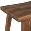 Tabourets de cuisine rustiques en bois à hauteur de comptoir 2 pièces pour petits espaces, parfaits pour les sièges confortables et élégants