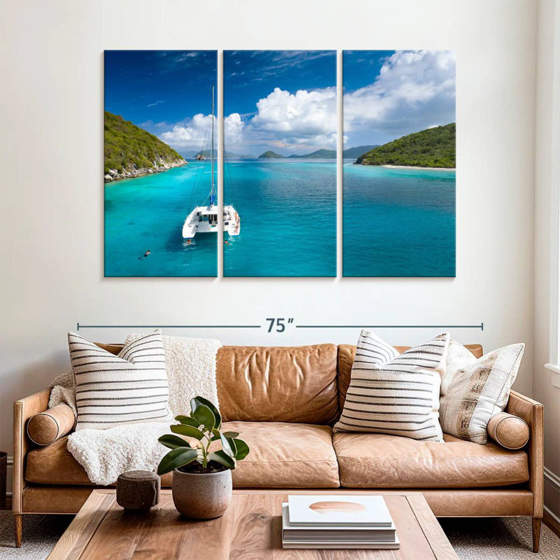 Mehar Lovango Cay Catamaran, 42" H x 65" W