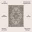 Tapis intérieur / extérieur gris / noir Nate Boho Medallion-221513339