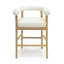 Tabouret de comptoir en cuir Spara-112677286