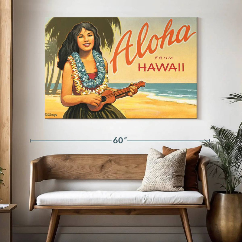 Gillard Aloha d'Hawaï II, H 34 po x l 51 po