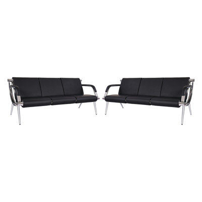 Chaises d'attente pour salle d'attente 6 places - Chaise de réception avec accoudoirs Bancs