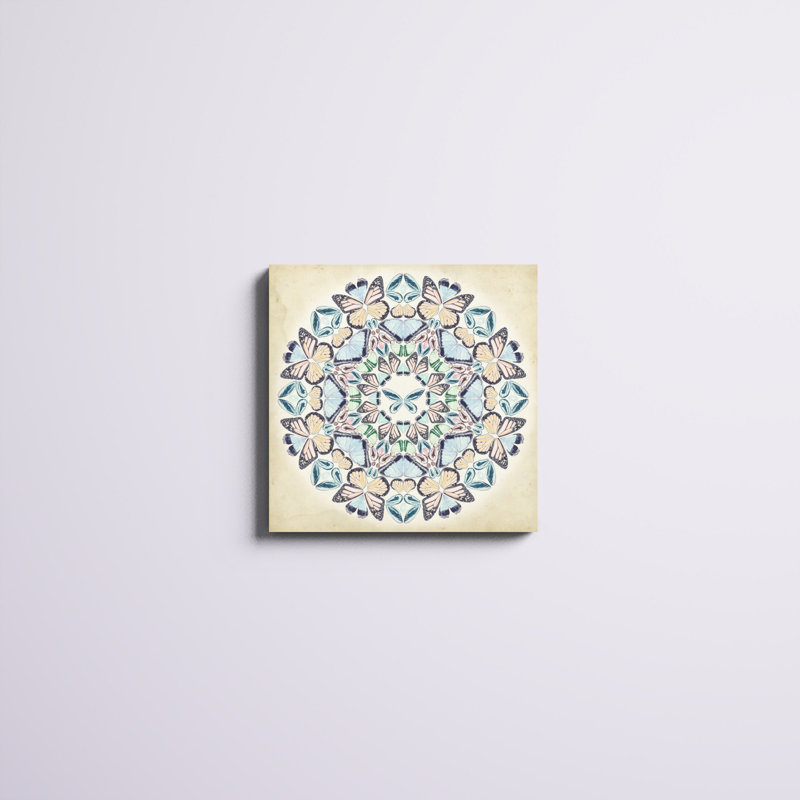 « prospérité mandala ii », peinture sur toile, H 20 po x l 20 po
