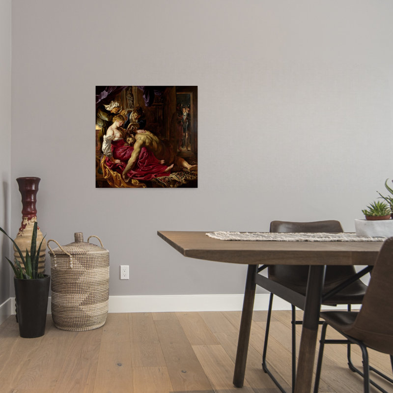 Samson et Delilah, impression d'art mural classique et mystique abstrait, H 24 po x l 24 po