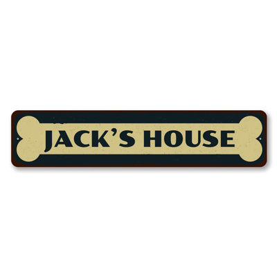 Bone Pet Custom Aluminum Sign