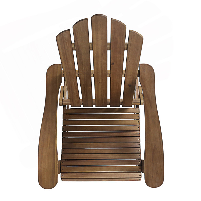 Chaise Adirondack, chaise berçante, Marron foncé