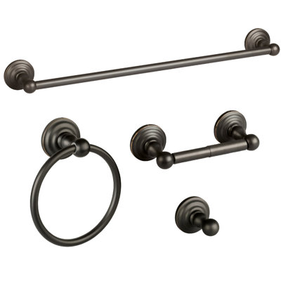 Design House Calisto 4-Piece Bathroom Hardware Accessory Set