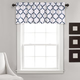 Bellagio Geometric Tailored 52'' W Window Valance