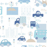 Just 4 Kids 2 City Traffic Design 33' L x 21" W Wallpaper Roll