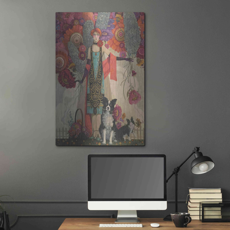 «The Gatherers» par David Galchutt, art mural en métal, 24 po x 36 po, H 36 po x l 24 po