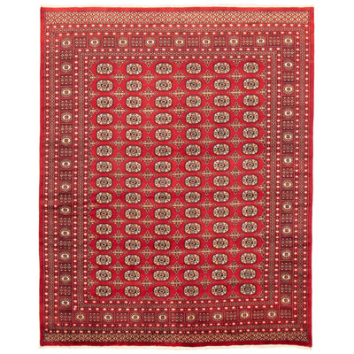 Tapis rouge foncé Finest Peshawar Bokhara 7 pi 11 po x 9 pi 11 po