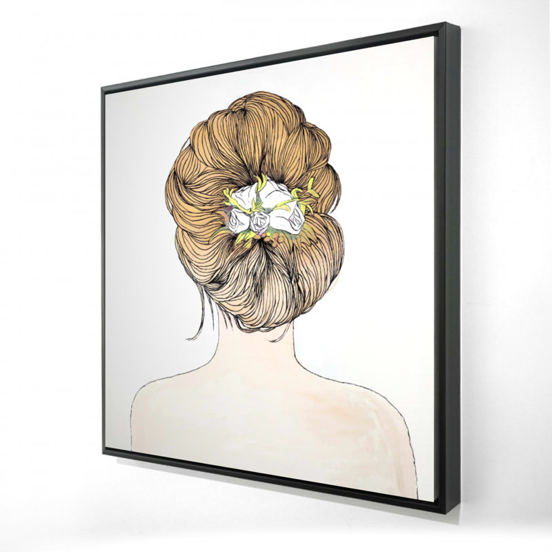 Art romantique, toile romantique - Dame avec fleurs